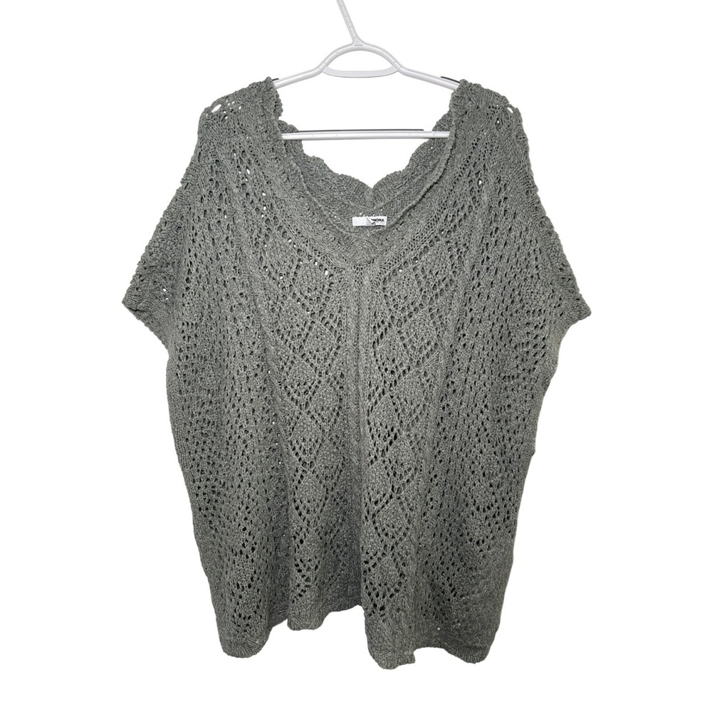 SONOMA Knit Poncho Sweater Womens L-XL Oversized Grandmacore Granny Boho